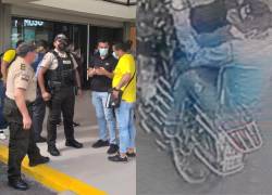 Los ladrones le robaron a una mujer que estaba en los exteriores del Banco del Pacífico en Guayaquil.