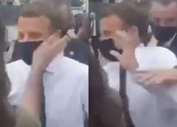 Es la segunda ocasión que agreden a Emmanuel Macron con cachetada.