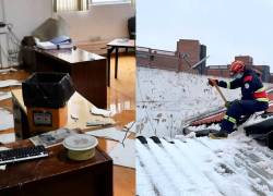 Fuertes lluvias provocaron colapso de estructuras en Quito.