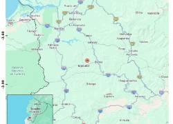 El epicentro del sismo se ubicó cerca del cantón Piñas.