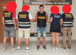 El detenido fue identificado como Christian Gabriel Zambrano Villigua.