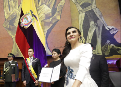 El Legislativo destacó que Verónica Abad es la vicepresidenta constitucional en funciones.