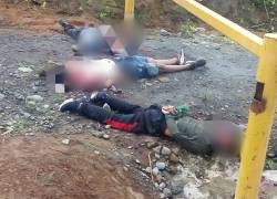 Tres hombres fueron hallados muertos en Puerto Quito.