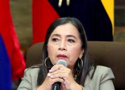 La presidenta de la Asamblea, Guadalupe Llori.