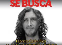 Fabricio Colón Pico, alias ‘Capitán Pico’, es buscado por las autoridades ecuatorianas.