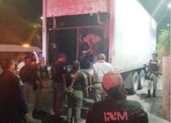 Los migrantes fueron detenidos mientras circulaban en el tramo carretero Tuxtla Gutiérrez-La Angostura, al sur de México.