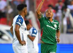 Marlon Freitas celebrando el gol anotado en Copa Libertadores ante Liga de Quito.