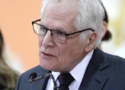 Fotografía del 13 de agosto de 2025 de Miguel Uribe Londoño, padre del fallecido senador y precandidato presidencial Miguel Uribe Turbay.