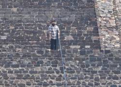 Fotografía muestra al autor del tiroteo que dejó este lunes al menos dos muertos y 13 extranjeros lesionados en la zona arqueológica de Teotihuacán, en el centro de la Ciudad de México.