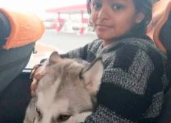 Una joven cargó a su mascota durante 12 kilómetros para huir de Ucrania