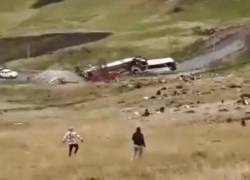 El vehículo había partido de Ambato, capital de la provincia de Tungurahua, con destino a Simiátug.