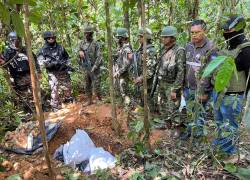 Militares localizaron bultos que contenían material explosivo en Lago Agrio.