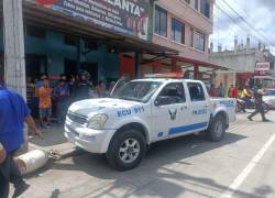VIDEO registra ataque contra policías que se movilizan en un patrullero en La Troncal