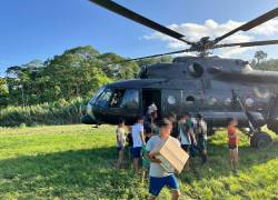 Accidente de helicóptero en la provincia de Pastaza.