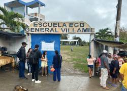 Recinto electoral en Esmeraldas.