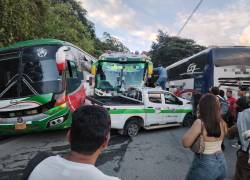 Siniestro de tránsito en cadena.