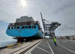 El primer buque de la naviera danesa atracó el 6 de diciembre en el puerto de Posorja, el cual está concesionado a DP World.