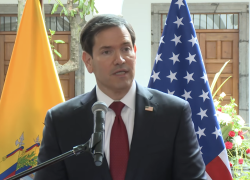 Marco Rubio habló sobre la cooperación en seguridad con Ecuador.