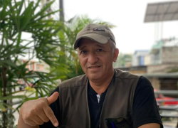 Patricio Aguilar, director del periódico 'El Libertador'.