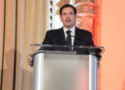 El secretario de Estado de Estados Unidos, Marco Rubio, en una intervención.