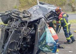 Fotografía que muestra uno de los vehículos siniestrados.