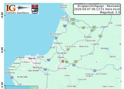 El epicentro fue localizado a 6,8 kilómetros de Portoviejo, con coordenadas latitud 0.994° S y longitud 80.447° W.