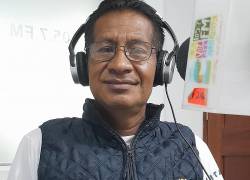 Roberto Córdova falleció en las afueras del Hospital General Docente Ambato.