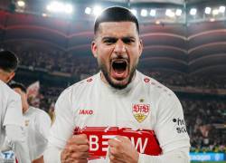 Deniz Undav celebrando el pase a la final tras derrotar al Freiburg.