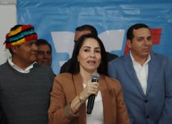 Fotografía de archivo de la excandidata presidencial Luisa GOnzález.