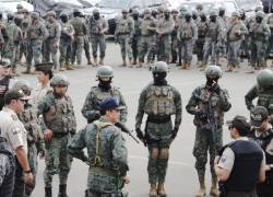 Uniformados de las Fuerzas Armadas y la Policía Nacional. Foto: API