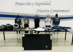 Fueron aprehendidas tres personas, presuntas vinculadas al delito de robo, en Quito.