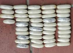 El resultado dio positivo para cocaína con un peso de 935 gramos, lo que representan 9.350 dosis.