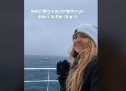 Tripulante grabó el último instante del sumergible desaparecido: viendo un submarino bajar al Titanic