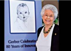 Ann Turner Cook fue el icónico rostro de la marca de alimentos para comida de bebé Gerber.