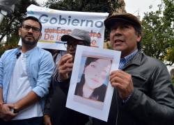 Raúl y Fernando Bermeo familiares de Alba Bermeo, activista asesinada.