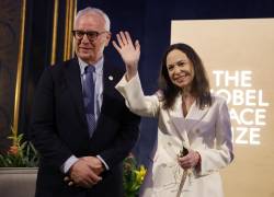 María Corina Machado en Oslo.