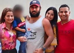 Alias Fito junto a su esposa e hijos procesados en el caso de lavado de activos.