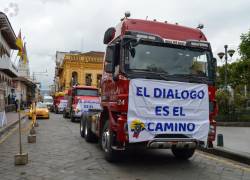 En días anteriores, el sector productivo impulsó una marcha en el centro de Cuenca para solicitar el diálogo entre Conaie y Gobierno Nacional.