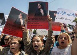 Las protestas en rechazo a la muerte de Mahsa Amini se extendieron a varios países, entre ellos Irak.