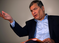 Expresidente y líder del movimiento RC, Rafael Correa.