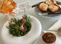 Algunos de los platos que se sirven en el restaurante la Table du Castellet