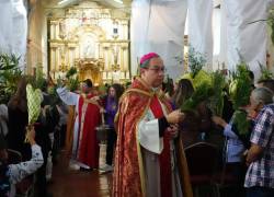 Católicos celebrando el Domingo de Ramos. Foto archivo: API