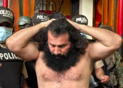 Fotografía de alias Fito tomada en agosto del 2023, cuando fue trasladado a la prisión de máxima seguridad La Roca desde la Cárcel Regional de Guayaquil.