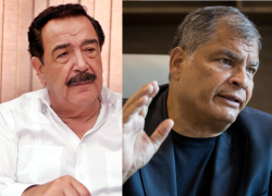 El exalcalde de Guayaquil, Jaime Nebot, y el expresidente Rafael Correa.