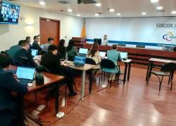 Audiencia en el Complejo Judicial Norte de Quito.