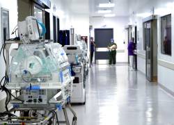 Área de UCI del Hospital Universitario, en el norte de Guayaquil.