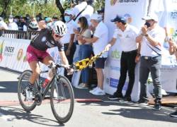 Ciclista riobambeña Miryam Núñez, campeona de la vuelta al Gran Santander