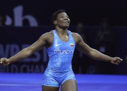 Genesis Reasco hizo historia en el Mundial de Lucha.