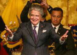 El presidente ecuatoriano, Guillermo Lasso, en el Palacio de Carondelet.