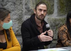 Fotografía que muestra al consejero jurídico del colectivo ambiental, Pedro Bermeo.